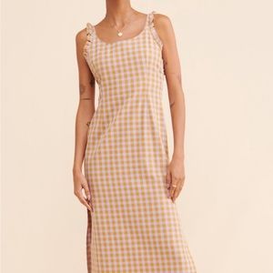 Free People Gingham Maxi Dress